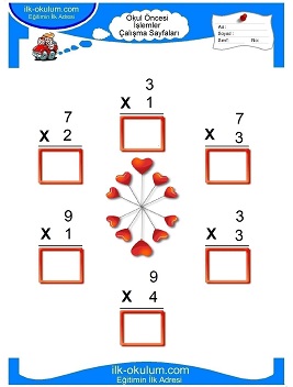 Çocuklar İçin toplam işlemi yaprak testleri 